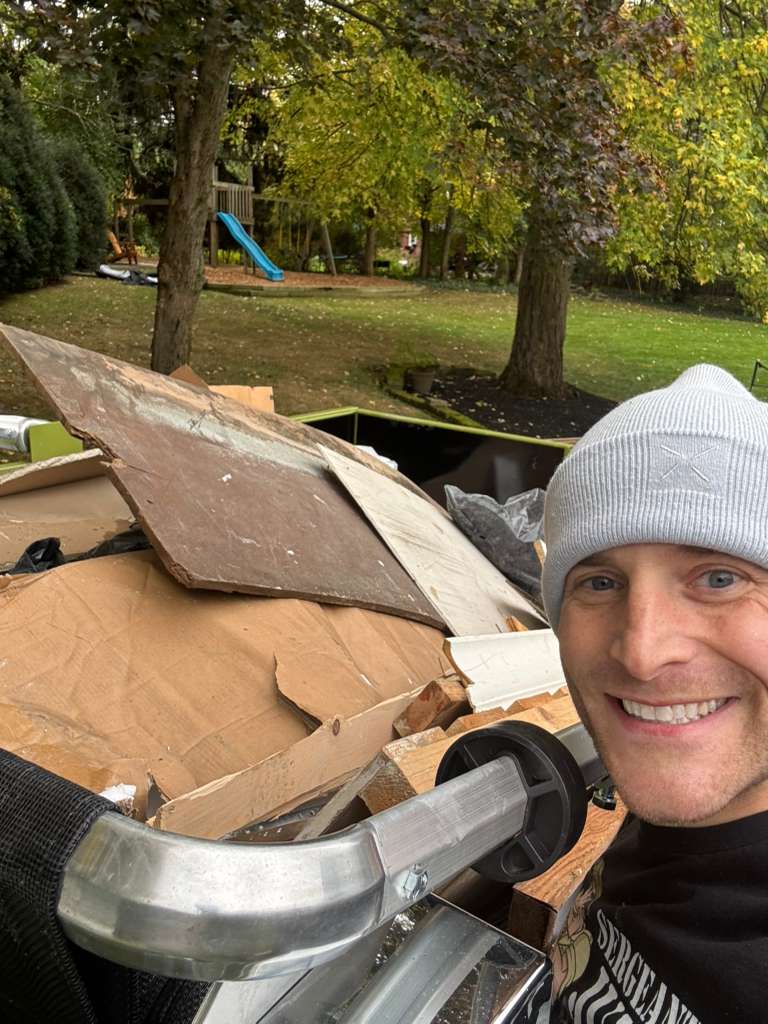 Hauling items to the truck